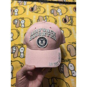 Air Force Daughter Pink Women's Adjustable Baseball Hat Embroidered